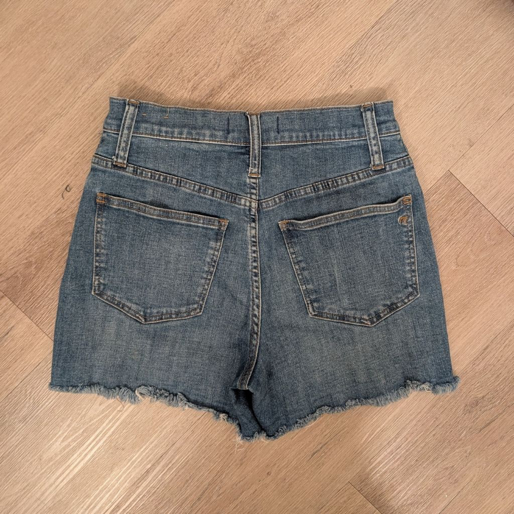 Women's Madewell Blue High-Rise Denim Shorts Size 24 - Picture 4 of 7